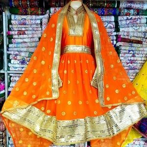 3 piece, Traditional dress; it has scarf and pens